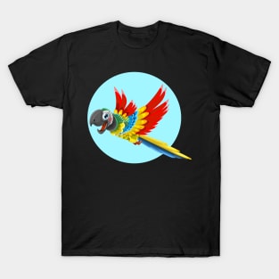 Cartoon Parrot. T-Shirt